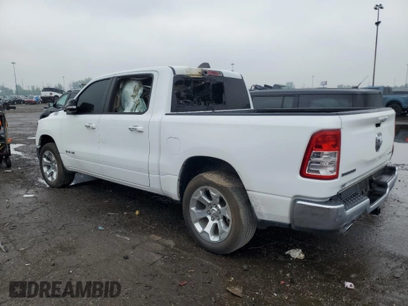 2020 Ram 1500 Big Horn with VIN 1C6SRFFT0LN166777, listed as a Copart auction lot 59682645 with 83,231 mi miles and Salvage title. Bid and sale history available at DreamBid. Image 2.