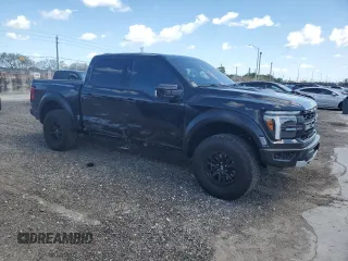 2024 Ford F-150 Raptor with VIN 1FTFW1RG4RFA57634, listed as a Copart auction lot 50156555 with 19,887 mi miles and Salvage Title. Bid and sale history available at carsss.com. Image 4.