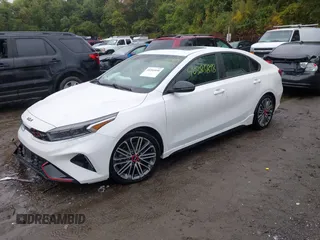 2022 Kia Forte GT with VIN 3KPF44AC9NE460058, listed as a IAAI auction lot 40385898 with 57,961 mi miles. Bid and sale history available at carsss.com. Image 18.