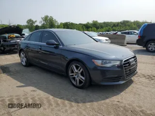 2015 Audi A6 Premium Plus with VIN WAUGFAFC4FN002525, listed as a Copart auction lot 60429015 with 73,835 mi miles and Salvage title. Bid and sale history available at DreamBid. Image 4.