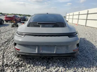 2024 Porsche 911 GT3 with VIN WP0AC2A90RS263286, listed as a Copart auction lot 51160205 with 5,735 mi miles and Salvage Title. Bid and sale history available at carsss.com. Image 6.