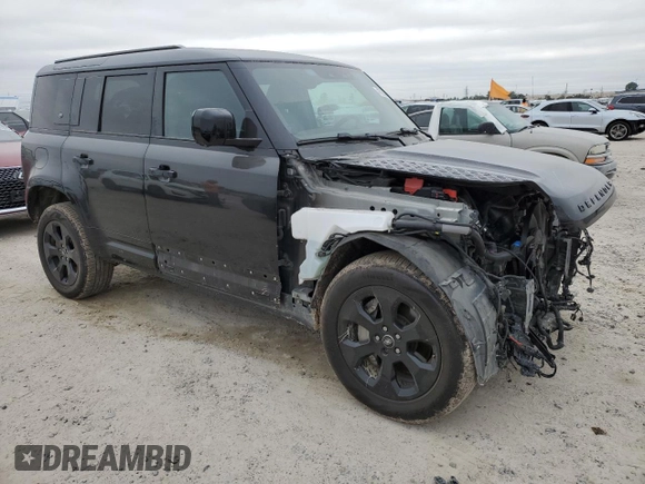 2023 Land Rover Defender X-Dynamic SE with VIN SALE2EEU9P2231950, listed as a Copart auction lot 43728655 with 36,053 mi miles and Salvage Title. Bid and sale history available at DreamBid. Image 4.
