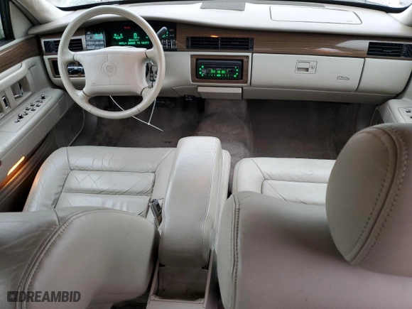 1995 Cadillac DeVille with VIN 1G6KD52B8SU274053, listed as a Copart auction lot 86429934 with 100,496 mi miles and Salvage Title. Bid and sale history available at carsss.com. Image 8.