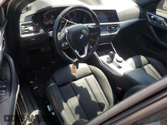 2023 BMW 4 Series 430i xDrive with VIN WBA73AV01PFN88144, listed as a Copart auction lot 53514735 with 61,582 mi miles and Salvage title. Bid and sale history available at DreamBid. Image 8.