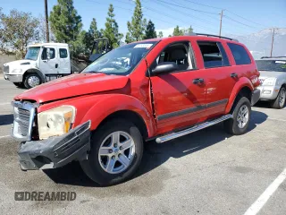2006 Dodge Durango SXT with VIN 1D4HD38K86F174504, listed as a Copart auction lot 80253834 with 185,386 mi miles and Salvage Title. Bid and sale history available at DreamBid. Image 1.