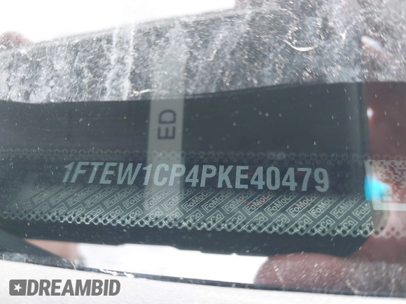 2023 Ford F-150 XL z VIN 1FTEW1CP4PKE40479, wystawiony jako IAAI lot #41954181 z przebiegiem 25 071 mil mil oraz . Historia ofert i sprzedaży dostępna na DreamBid. Obrazek 9.