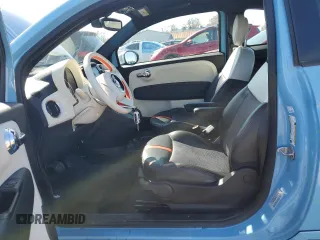 2016 FIAT 500e with VIN 3C3CFFGEXGT170268, listed as a Copart auction lot 48843145 with 27,323 mi miles and Salvage Title. Bid and sale history available at carsss.com. Image 7.