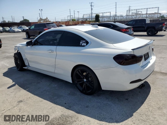 2019 BMW 4 Series 430i with VIN WBA4W3C58KAF91832, listed as a Copart auction lot 62503235 with 53,280 mi miles and Salvage title. Bid and sale history available at DreamBid. Image 2.