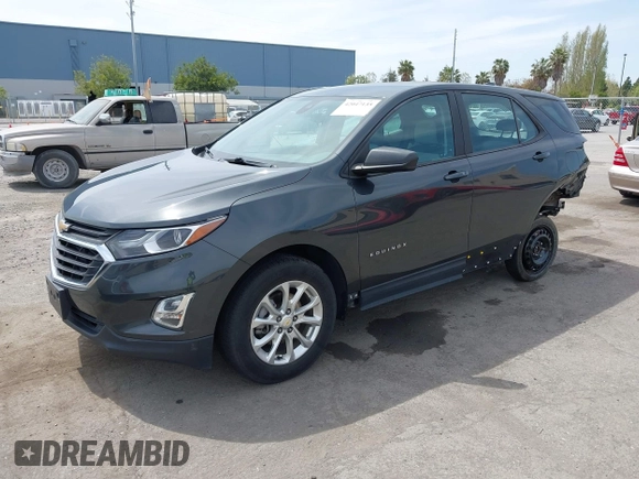 2020 Chevrolet Equinox LS with VIN 2GNAXHEV6L6273594, listed as a IAAI auction lot 42047135 with 56,028 mi miles and . Bid and sale history available at DreamBid. Image 2.