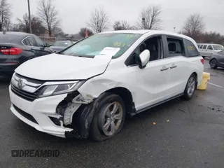 2020 Honda Odyssey EX-L with VIN 5FNRL6H78LB031411, listed as a IAAI auction lot 41027726 with 55,586 mi miles. Bid and sale history available at carsss.com. Image 17.