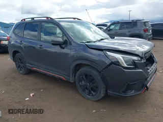 2023 Subaru Forester Special Sports with VIN JF2SKAJC7PH501725, listed as a IAAI auction lot 41984417 with 28,180 mi miles and . Bid and sale history available at DreamBid. Image 1.