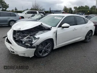 2023 Acura Integra w/A-Spec Package with VIN 19UDE4H35PA008058, listed as a Copart auction lot 44420185 with 25,675 mi miles and Salvage Title. Bid and sale history available at carsss.com. Image 1.
