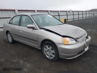 2002 Honda Civic EX with VIN 1HGES26782L036862, listed as a IAAI auction lot 41796908 with 229,358 mi miles. Bid and sale history available at carsss.com. Image 1.