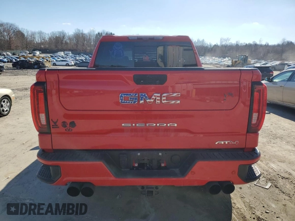 2021 GMC Sierra 1500 AT4 with VIN 3GTP9EED7MG285956, listed as a Copart auction lot 47226625 with 75,150 mi miles and Salvage Title. Bid and sale history available at carsss.com. Image 6.