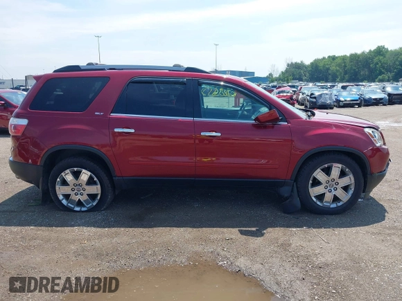 2010 GMC Acadia SLT2 with VIN 1GKLVNED7AJ205791, listed as a IAAI auction lot 42687236 with 184,836 mi miles and . Bid and sale history available at DreamBid. Image 13.