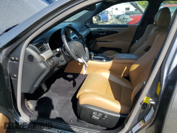 2014 Lexus LS 460 with VIN JTHCL5EF7E5021967, listed as a Copart auction lot 57899953 with 40,355 mi miles and Salvage title. Bid and sale history available at DreamBid. Image 7.