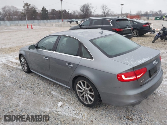 2015 Audi A4 Premium Plus with VIN WAUFFAFL8FN005357, listed as a IAAI auction lot 41231831 with 80,115 mi miles. Bid and sale history available at carsss.com. Image 3.