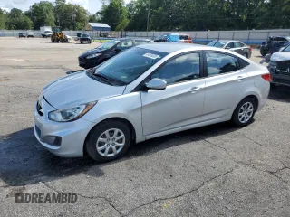2014 Hyundai Accent GLS with VIN KMHCT4AE7EU668394, listed as a Copart auction lot 61680305 with 99,328 mi miles and Salvage title. Bid and sale history available at DreamBid. Image 1.