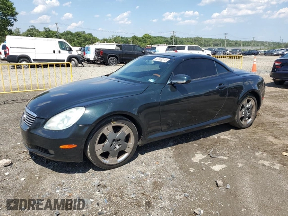 2004 Lexus SC 430 with VIN JTHFN48Y040052035, listed as a Copart auction lot 63689275 with 147,355 mi miles and Salvage title. Bid and sale history available at DreamBid. Image 1.