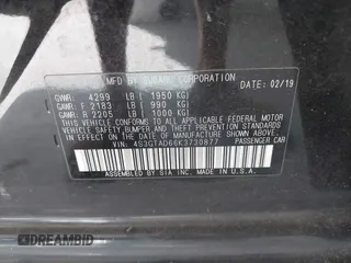 2019 Subaru Impreza Premium z VIN 4S3GTAD66K3730877, wystawiony jako IAAI lot #42144832 z przebiegiem 51 468 mil mil oraz . Historia ofert i sprzedaży dostępna na DreamBid. Obrazek 9.
