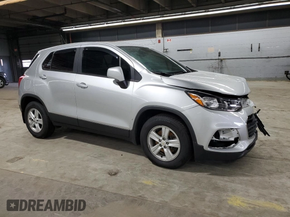 2020 Chevrolet Trax LS with VIN KL7CJKSB7LB327991, listed as a Copart auction lot 49324845 with 54,011 mi miles and Salvage Title. Bid and sale history available at DreamBid. Image 4.