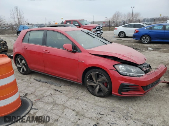 2020 Volkswagen Golf GTI S with VIN 3VW6T7AU0LM006388, listed as a Copart auction lot 41714844 with 42,077 mi miles. Bid and sale history available at carsss.com. Image 4.