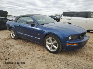 2007 Ford Mustang GT Deluxe with VIN 1ZVHT85H175225917, listed as a Copart auction lot 84885124 with 37,957 mi miles and Clean Title. Bid and sale history available at carsss.com. Image 4.