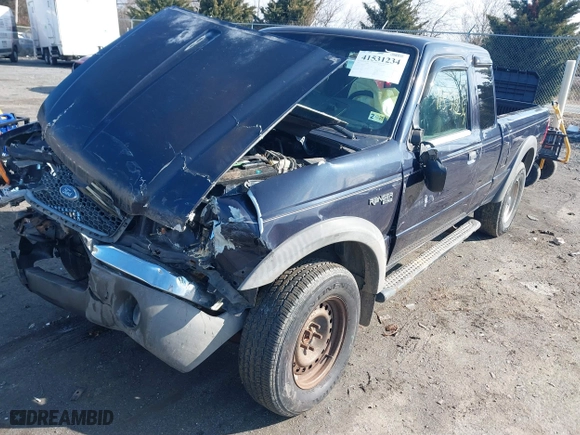 2003 Ford Ranger XL Fleet with VIN 1FTZR45E43TA17220, listed as a IAAI auction lot 41531234 with 127,151 mi miles. Bid and sale history available at carsss.com. Image 17.