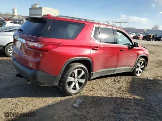 2019 Chevrolet Traverse LT Leather with VIN 1GNEVHKW9KJ298463, listed as a Copart auction lot 46893445 with 99,157 mi miles and Salvage Title. Bid and sale history available at carsss.com. Image 3.
