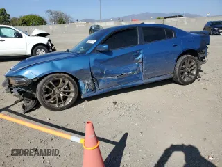 2021 Dodge Charger R/T z VIN 2C3CDXCTXMH668765, wystawiony jako Copart lot #54455175 z przebiegiem 41 019 mil mil oraz Szkoda całkowita • Salvage title. Historia ofert i sprzedaży dostępna na DreamBid. Obrazek 1.
