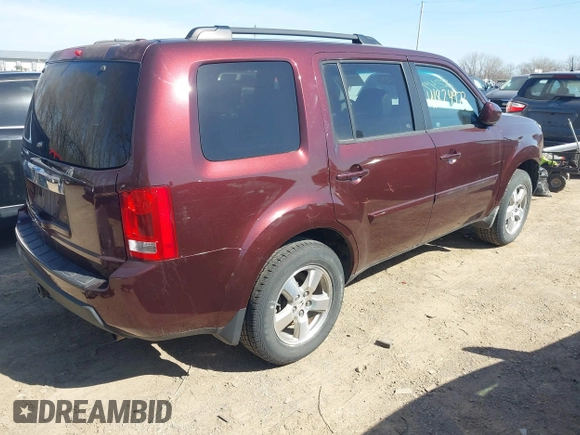 2009 Honda Pilot EX-L with VIN 5FNYF48549B004253, listed as a IAAI auction lot 41824973 with 199,828 mi miles. Bid and sale history available at carsss.com. Image 4.
