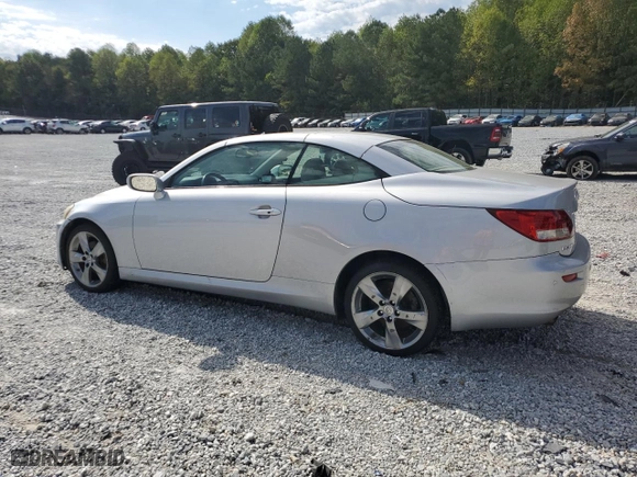 2010 Lexus IS 250C with VIN JTHFF2C23A2508503, listed as a Copart auction lot 75329934 with 0 mi miles and Salvage Title. Bid and sale history available at carsss.com. Image 2.