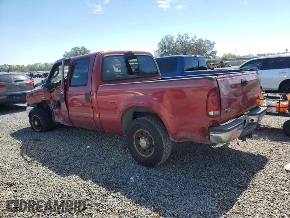 2003 Ford Super Duty F-250 XL with VIN 1FTNW20PX3EB63548, listed as a Copart auction lot 47360185 with 231,403 mi miles and Salvage Title. Bid and sale history available at carsss.com. Image 2.