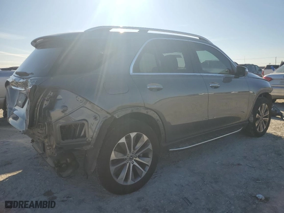 2020 Mercedes-Benz GLE with VIN 4JGFB4KBXLA106590, listed as a Copart auction lot 87707245 with NaN miles and Salvage Title. Bid and sale history available at carsss.com. Image 3.