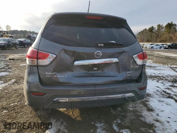 2015 Nissan Pathfinder S z VIN 5N1AR2MM7FC649087, wystawiony jako Copart lot #42124405 z przebiegiem 104 426 mil mil oraz Czysty tytuł • Clean title. Historia ofert i sprzedaży dostępna na DreamBid. Obrazek 6.