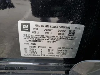 2020 Buick Encore GX Select с VIN KL4MMESL6LB114825, выставлен на аукционе Copart как лот 49985355 с пробегом 45 211 миль миль и Списание • Salvage title. История ставок и продаж доступна на DreamBid. Изображение 14.