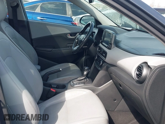 2018 Hyundai Kona Limited with VIN KM8K33A59JU085597, listed as a IAAI auction lot 41804485 with 142,172 mi miles. Bid and sale history available at carsss.com. Image 5.