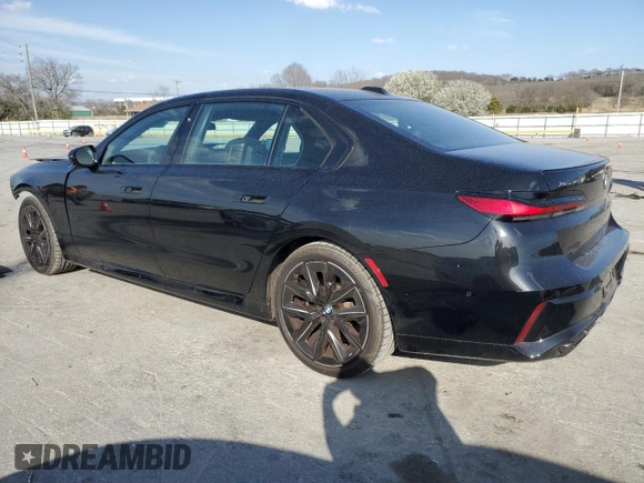 2024 BMW 7 Series 760i xDrive with VIN WBA33EJ00RCS16956, listed as a Copart auction lot 48790845 with 9,958 mi miles and Salvage title. Bid and sale history available at DreamBid. Image 2.
