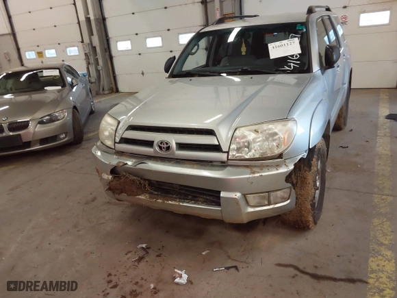 2004 Toyota 4Runner SR5 with VIN JTEZU14R348018845, listed as a IAAI auction lot 41601127 with 283,387 mi miles. Bid and sale history available at carsss.com. Image 6.