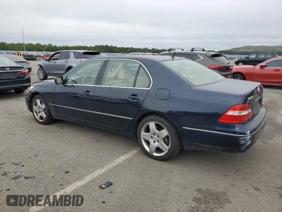 2005 Lexus LS 430 z VIN JTHBN36F255003577, wystawiony jako Copart lot #61298935 z przebiegiem 106 790 mil mil oraz Czysty tytuł • Clean title. Historia ofert i sprzedaży dostępna na DreamBid. Obrazek 2.