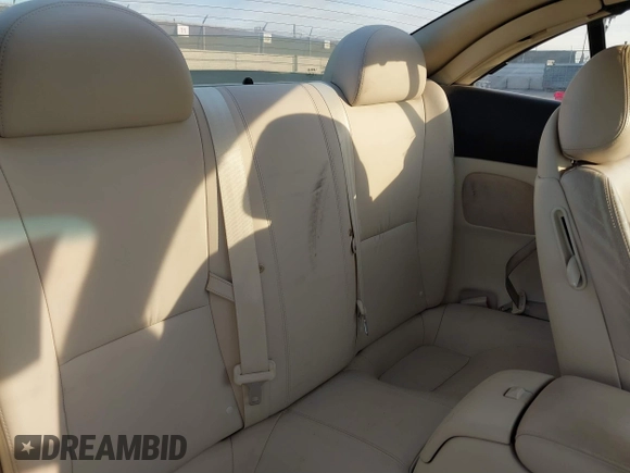 2007 Lexus SC 430 with VIN JTHFN45Y679014426, listed as a IAAI auction lot 41408502 with 202,274 mi miles and . Bid and sale history available at DreamBid. Image 8.