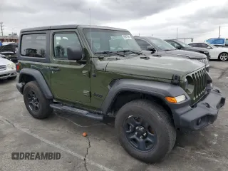 2021 Jeep Wrangler Sport with VIN 1C4GJXAG3MW737454, listed as a Copart auction lot 50967585 with 29,330 mi miles and Salvage Title. Bid and sale history available at DreamBid. Image 4.
