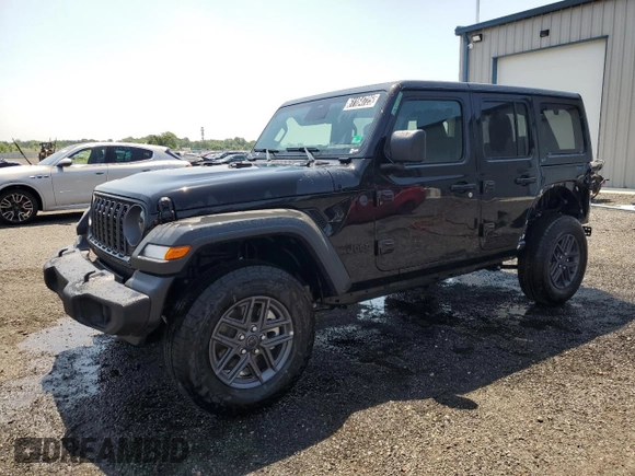 2025 Jeep Wrangler Sport S with VIN 1C4PJXDN1SW598688, listed as a Copart auction lot 61164725 with 281 mi miles and Clean title. Bid and sale history available at DreamBid. Image 1.