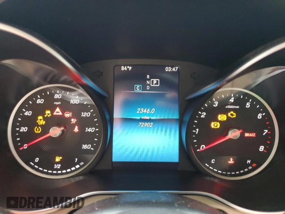 2020 Mercedes-Benz GLC 300 with VIN W1N0G8EB2LF842370, listed as a Copart auction lot 60129245 with 72,902 mi miles and Salvage title. Bid and sale history available at DreamBid. Image 9.