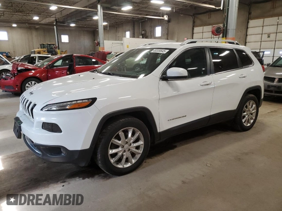 2017 Jeep Cherokee Limited with VIN 1C4PJMDS7HW658860, listed as a Copart auction lot 48559645 with 129,861 mi miles and Salvage Title. Bid and sale history available at carsss.com. Image 1.