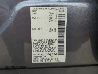2019 Nissan LEAF SV z VIN 1N4AZ1CP1KC306656, wystawiony jako Copart lot #83686454 z przebiegiem 50 199 mil mil oraz Szkoda całkowita • Salvage title. Historia ofert i sprzedaży dostępna na DreamBid. Obrazek 13.