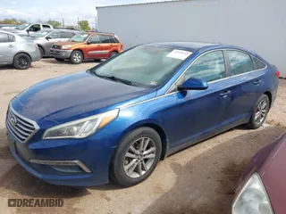 2015 Hyundai Sonata 2.4L SE with VIN 5NPE24AF7FH199408, listed as a IAAI auction lot 41978133 with 107,663 mi miles. Bid and sale history available at carsss.com. Image 2.