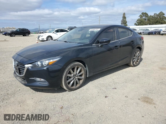 2018 Mazda 3 Touring with VIN 3MZBN1V30JM261305, listed as a Copart auction lot 53568285 with 55,663 mi miles and Salvage Title. Bid and sale history available at DreamBid. Image 1.
