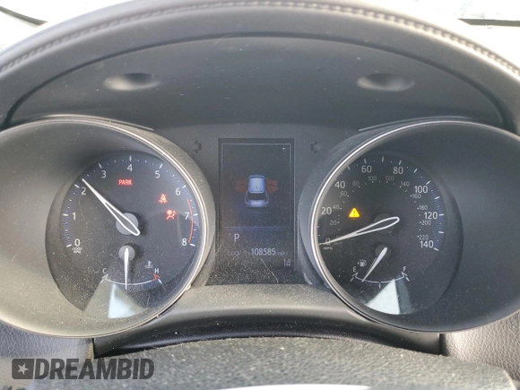 2018 Toyota C-HR XLE with VIN NMTKHMBX0JR011838, listed as a Copart auction lot 50457495 with 108,585 mi miles and Salvage Title. Bid and sale history available at carsss.com. Image 9.