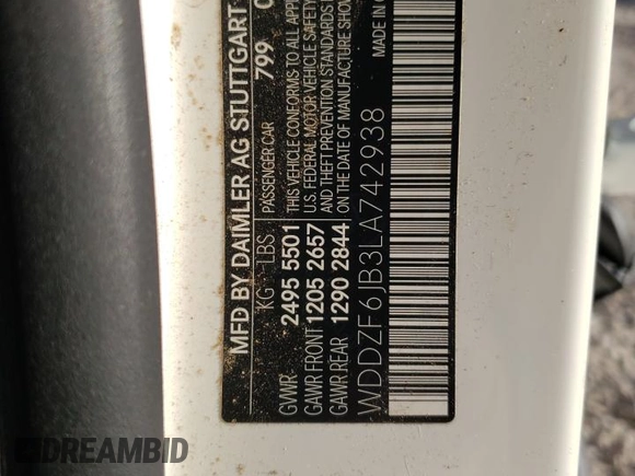 2020 Mercedes-Benz E-Class E 450 with VIN WDDZF6JB3LA742938, listed as a Copart auction lot 77774634 with 25,179 mi miles and Salvage Title. Bid and sale history available at carsss.com. Image 15.